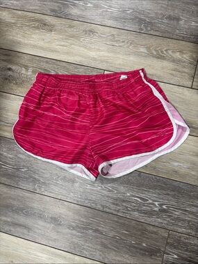 Pony Hot Pink Athletic Shorts with White Trim